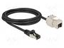 DELOCK Prolongador Ethernet Cat 6a S/FTP 2m Negro