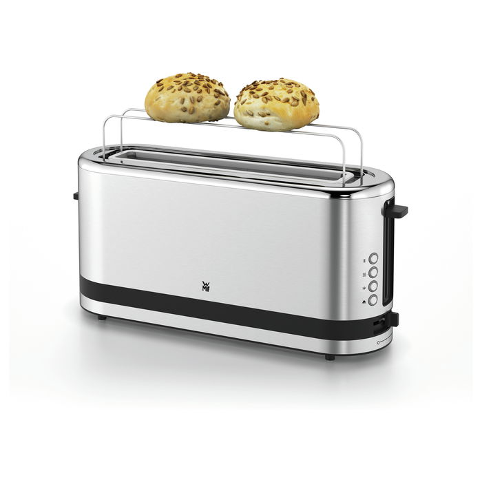 WMF 04.1412.0011 Tostadora de ranura larga de acero inoxidable para 2 rebanadas