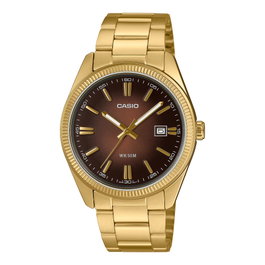 Casio Reloj MTP-1302PGC-5AV Dorado con Esfera Marrón