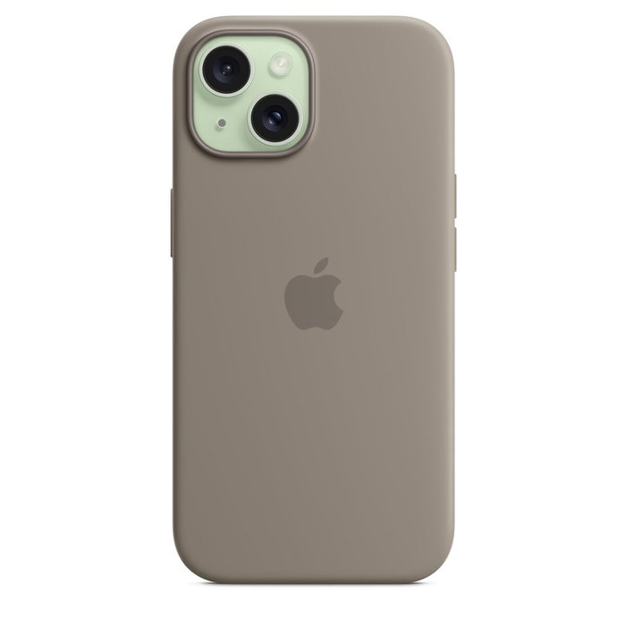 Apple Funda iPhone 15 Silicone Case with MagSafe - Clay Apple Funda iPhone 15 Silicone Case with MagSafe - Clay