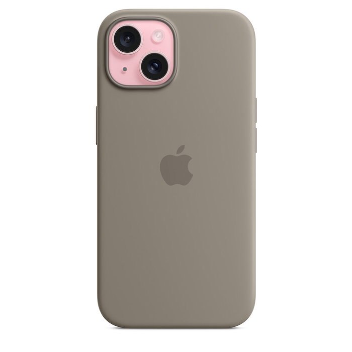 Apple Funda iPhone 15 Silicone Case with MagSafe - Clay Apple Funda iPhone 15 Silicone Case with MagSafe - Clay