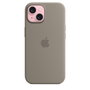 Apple Funda iPhone 15 Silicone Case with MagSafe - Clay