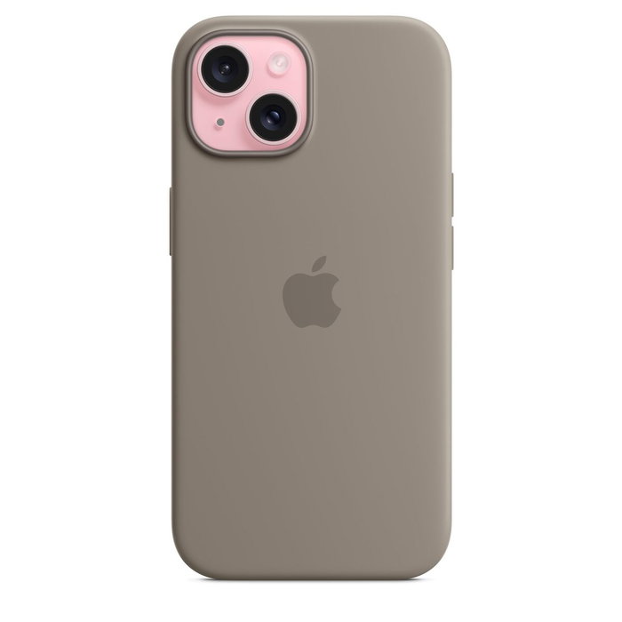 Apple Funda iPhone 15 Silicone Case with MagSafe - Clay Apple Funda iPhone 15 Silicone Case with MagSafe - Clay