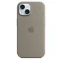 Apple funda para iPhone 15 con MagSafe, Silicona, Gris pardo