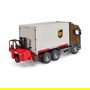 BRUDER SCANIA Super 560R UPS Logistics Truck Camión a Escala 1:16, ABS Multicolor, 3 Años