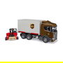 BRUDER SCANIA Super 560R UPS Logistics Truck Camión a Escala 1:16, ABS Multicolor, 3 Años