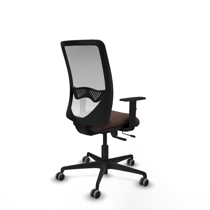 PIQUERAS Y CRESPO Silla de oficina Zulema con mecanismo Sincro/Traslack, Marrón oscuro y Blanco PIQUERAS Y CRESPO Silla de oficina Zulema con mecanismo Sincro/Traslack, Marrón oscuro y Blanco