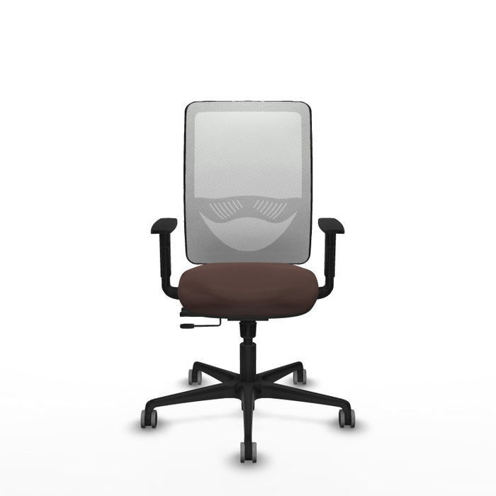 PIQUERAS Y CRESPO Silla de oficina Zulema con mecanismo Sincro/Traslack, Marrón oscuro y Blanco PIQUERAS Y CRESPO Silla de oficina Zulema con mecanismo Sincro/Traslack, Marrón oscuro y Blanco