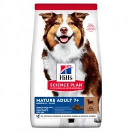 Hill's Pienso para Perros Adultos Mayores 7+ de Raza Mediana Sabor Cordero y Arroz 14 kg