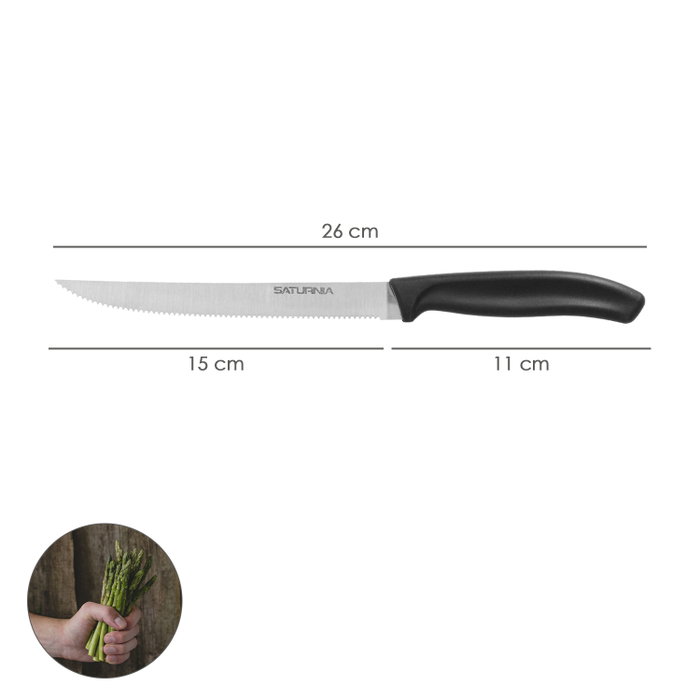 SATURNIA Cuchillo Recolector de Espárragos 26 cm