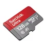 SanDisk Ultra Tarjeta de Memoria MicroSDXC 128 GB UHS-I Clase 10 A1 U1 con Adaptador SD, Resistente a Agua, Golpes y Temperatura