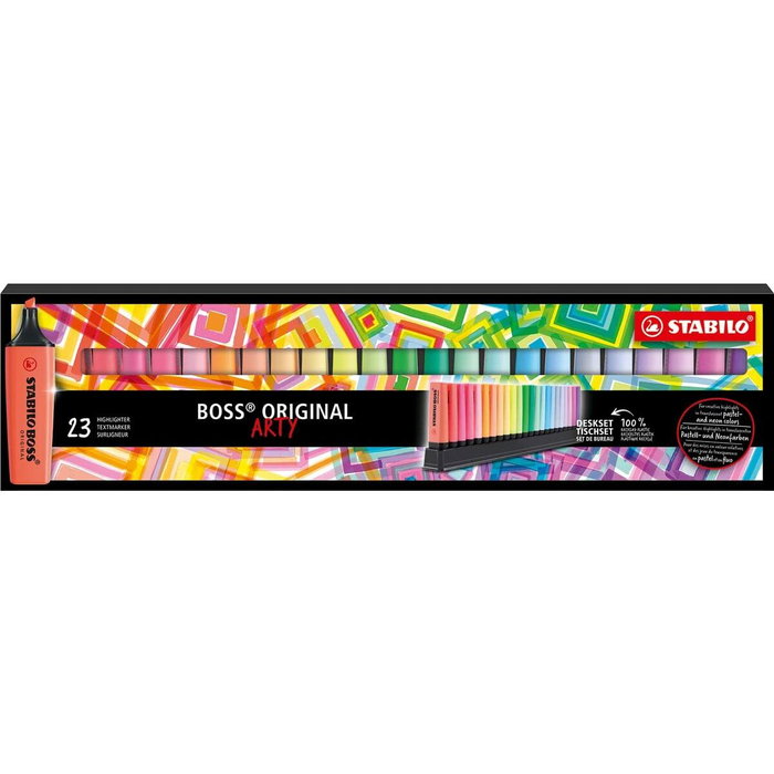 Set de Marcadores Fluorescentes Stabilo Boss Arty Multicolor (5 Unidades) Set de Marcadores Fluorescentes Stabilo Boss Arty Multicolor (5 Unidades)