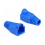 DeLOCK Alivio de tensión para conector macho RJ45, Azul, 20 piezas