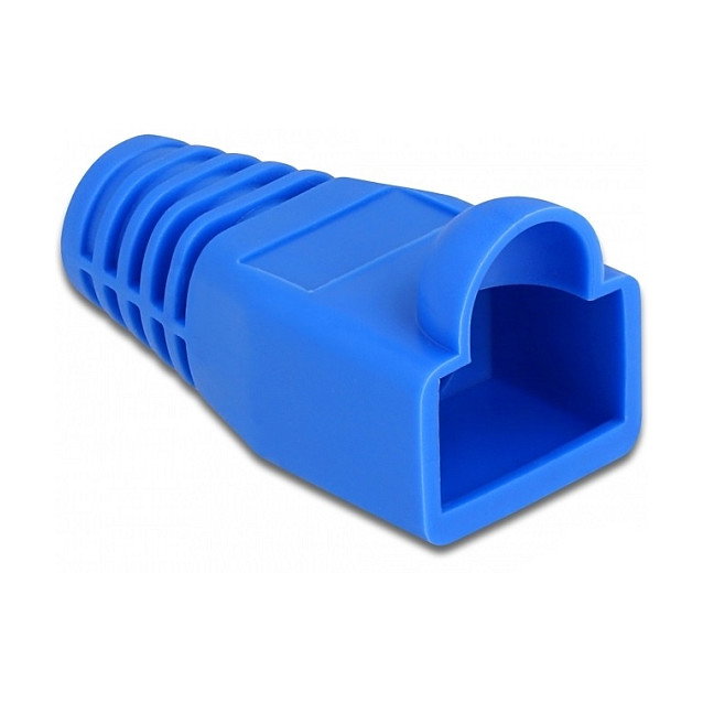 DeLOCK Alivio de tensión para conector macho RJ45, Azul, 20 piezas DeLOCK Alivio de tensión para conector macho RJ45, Azul, 20 piezas
