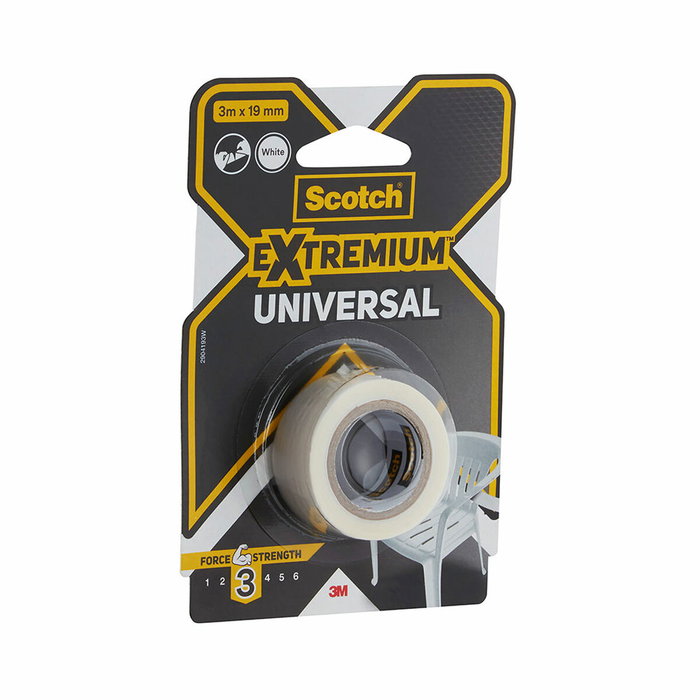 Scotch Cinta americana Extremium 3 universal, blanca 19 mm x 3 m Scotch Cinta americana Extremium 3 universal, blanca 19 mm x 3 m