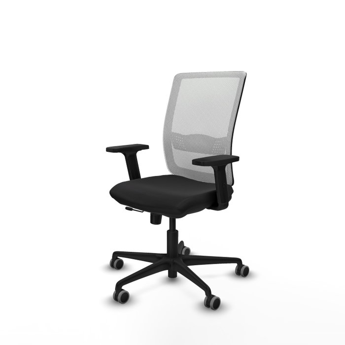 PIQUERAS Y CRESPO Silla de oficina Haches con mecanismo Sincro/Traslack, Negro y Blanco PIQUERAS Y CRESPO Silla de oficina Haches con mecanismo Sincro/Traslack, Negro y Blanco