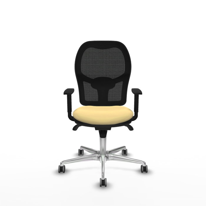 PIQUERAS Y CRESPO Silla de oficina Jorquera Sincro Crema y Negro PIQUERAS Y CRESPO Silla de oficina Jorquera Sincro Crema y Negro