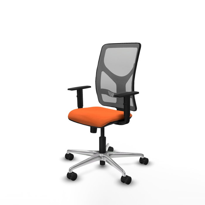 PIQUERAS Y CRESPO Silla de oficina Motilla con mecanismo Sincro, Naranja y Gris PIQUERAS Y CRESPO Silla de oficina Motilla con mecanismo Sincro, Naranja y Gris