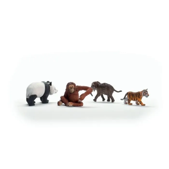 Schleich 42736 Mis primeros animales asiáticos, figuras de animales, para 5 años