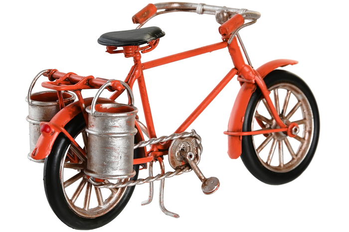 DKD Home Decor Vehículo Decoración Vintage Metal Naranja Negro Amarillo 5.5 x 9 x 16.5 cm (3 Unidades)