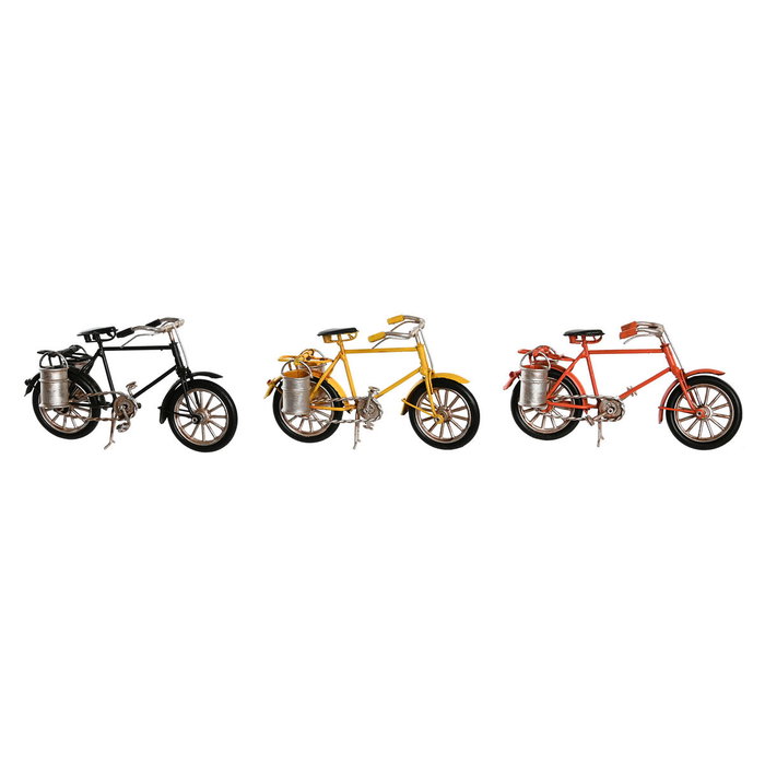 DKD Home Decor Vehículo de Decoración Metal Bici Surtido de 3 Piezas