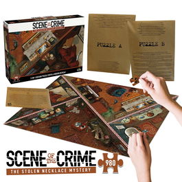 Goliath Juego de Mesa Puzzle 'Escena del Crimen - El Misterio del Collar Robado' - Juego de Deducir y Observar