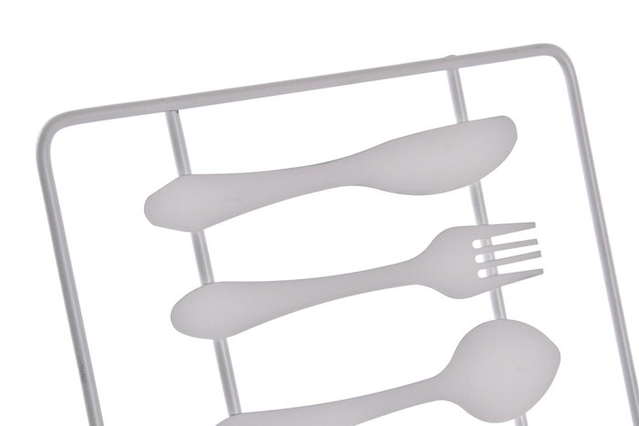 DKD Home Decor Atril Metal Cuisine Mate Surtido de 2