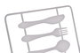 DKD Home Decor Atril Metal Cuisine Mate Surtido de 2