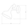 Garland Aplique de Pared Moderno Elegante Bombilla LED E27 No Incluida SKD-W1003