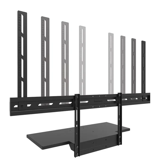 Neomounts AV40-500BL Kit de Estante para Teclado para Soporte de TV, Compatibilidad VESA 200x200 a 800x600 mm, Para Pantallas desde 43", Capacidad de Carga 2.5 kg, Color Negro