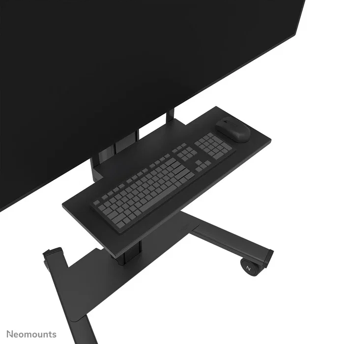 Neomounts AV40-500BL Kit de Estante para Teclado para Soporte de TV, Compatibilidad VESA 200x200 a 800x600 mm, Para Pantallas desde 43", Capacidad de Carga 2.5 kg, Color Negro