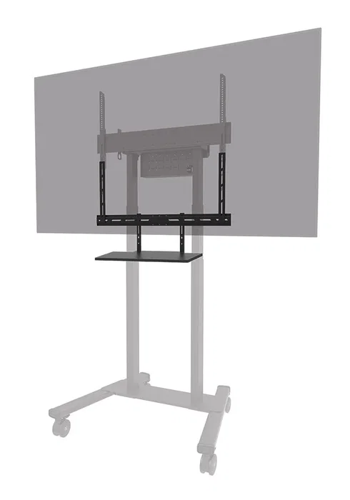 Neomounts AV40-500BL Kit de Estante para Teclado para Soporte de TV, Compatibilidad VESA 200x200 a 800x600 mm, Para Pantallas desde 43", Capacidad de Carga 2.5 kg, Color Negro