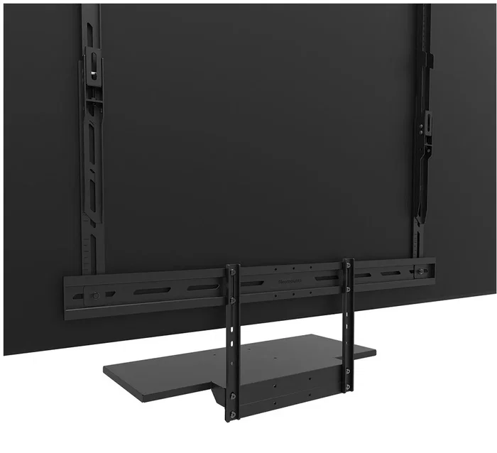 Neomounts AV40-500BL Kit de Estante para Teclado para Soporte de TV, Compatibilidad VESA 200x200 a 800x600 mm, Para Pantallas desde 43", Capacidad de Carga 2.5 kg, Color Negro