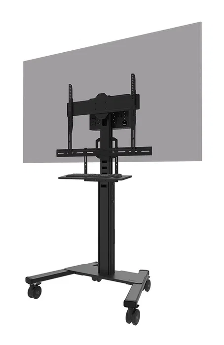 Neomounts AV40-500BL Kit de Estante para Teclado para Soporte de TV, Compatibilidad VESA 200x200 a 800x600 mm, Para Pantallas desde 43", Capacidad de Carga 2.5 kg, Color Negro