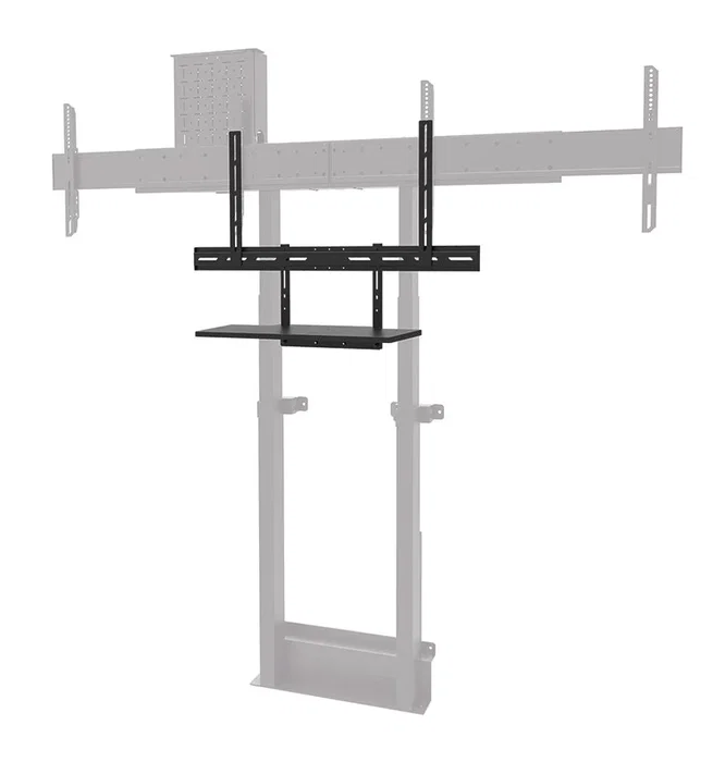 Neomounts AV40-500BL Kit de Estante para Teclado para Soporte de TV, Compatibilidad VESA 200x200 a 800x600 mm, Para Pantallas desde 43", Capacidad de Carga 2.5 kg, Color Negro