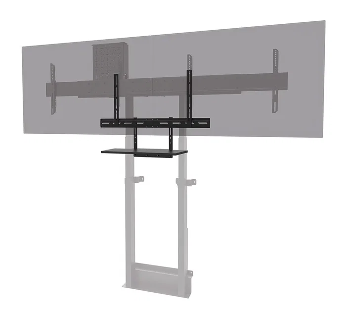 Neomounts AV40-500BL Kit de Estante para Teclado para Soporte de TV, Compatibilidad VESA 200x200 a 800x600 mm, Para Pantallas desde 43", Capacidad de Carga 2.5 kg, Color Negro