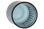 DKD Home Decor Set de 6 Vasos de Cristal Rayado Azul Stripes Garbo