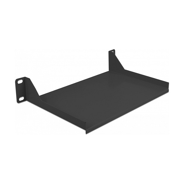 DeLOCK Estante de 10″ para armario de red 1U negro DeLOCK Estante de 10″ para armario de red 1U negro