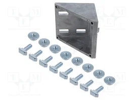 FATH Ángulo de aluminio para perfiles 88x86x86mm