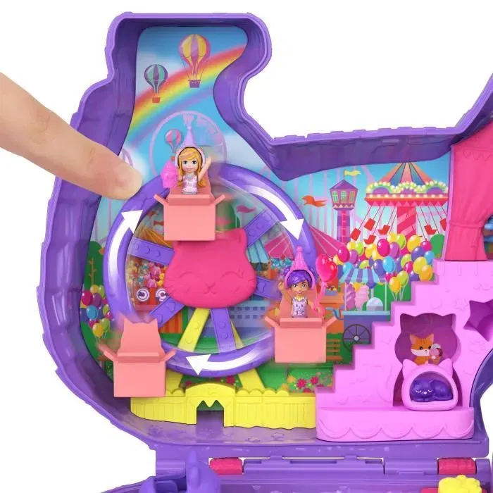 Polly Pocket Set de fiesta de gatitos con minifiguras y accesorios JFT90