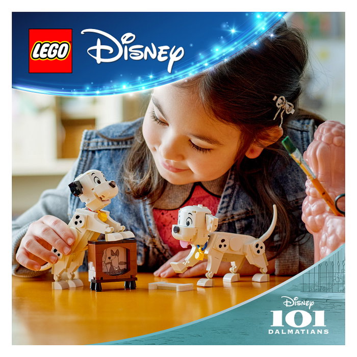 LEGO Disney Lucky y Penny: Cachorros de 101 Dálmatas, 268 piezas LEGO Disney Lucky y Penny: Cachorros de 101 Dálmatas, 268 piezas