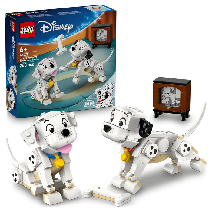 LEGO Disney Lucky y Penny: Cachorros de 101 Dálmatas, 268 piezas LEGO Disney Lucky y Penny: Cachorros de 101 Dálmatas, 268 piezas