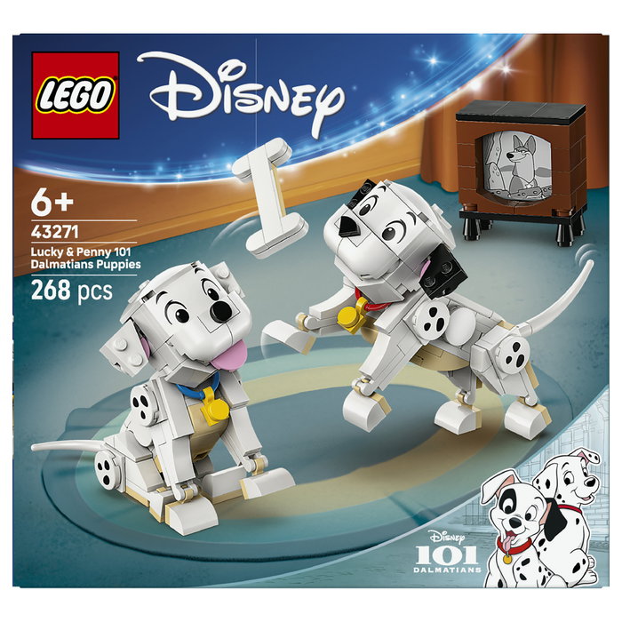 LEGO Disney Lucky y Penny: Cachorros de 101 Dálmatas, 268 piezas LEGO Disney Lucky y Penny: Cachorros de 101 Dálmatas, 268 piezas