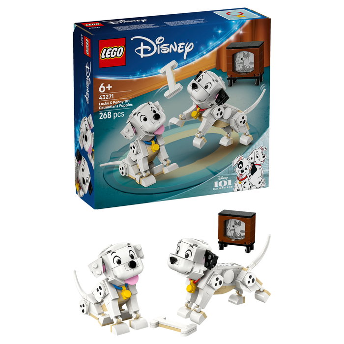 LEGO Disney Lucky y Penny: Cachorros de 101 Dálmatas, 268 piezas LEGO Disney Lucky y Penny: Cachorros de 101 Dálmatas, 268 piezas