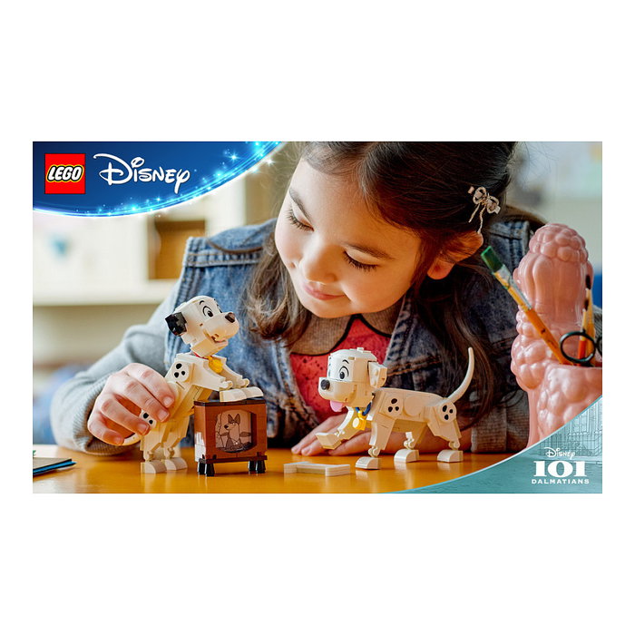 LEGO Disney Lucky y Penny: Cachorros de 101 Dálmatas, 268 piezas LEGO Disney Lucky y Penny: Cachorros de 101 Dálmatas, 268 piezas