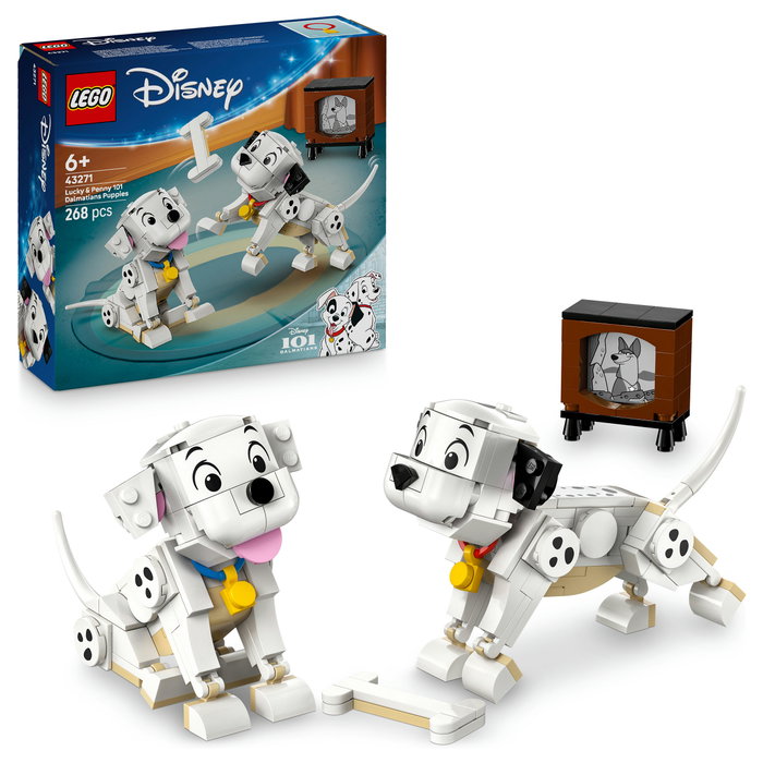 LEGO Disney Lucky y Penny: Cachorros de 101 Dálmatas, 268 piezas LEGO Disney Lucky y Penny: Cachorros de 101 Dálmatas, 268 piezas