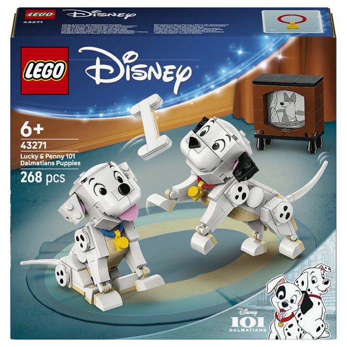 LEGO Disney Lucky y Penny: Cachorros de 101 Dálmatas, 268 piezas LEGO Disney Lucky y Penny: Cachorros de 101 Dálmatas, 268 piezas