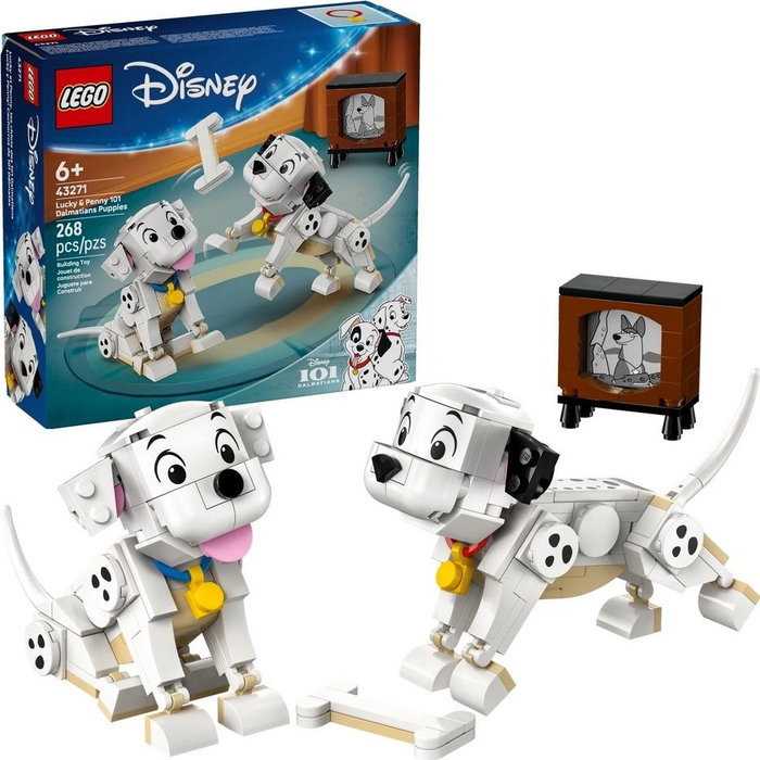 LEGO Disney Lucky y Penny: Cachorros de 101 Dálmatas, 268 piezas LEGO Disney Lucky y Penny: Cachorros de 101 Dálmatas, 268 piezas