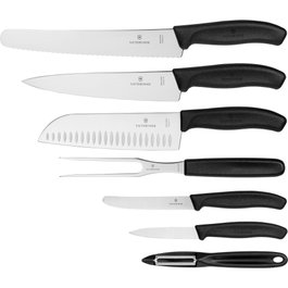 Victorinox Swiss Classic Kitchen Set de 7 piezas, Silver / Black de 6.7133.71G