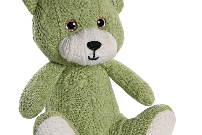 DKD Home Decor Peluche de Osito Surtido de 4 Unidades en Poliéster DKD Home Decor Peluche de Osito Surtido de 4 Unidades en Poliéster